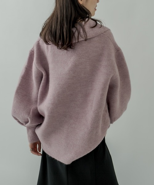 mystic（ミスティック）の「ハーフZIPニット（Tシャツ/カットソー・レディース・チャコールグレー/オフホワイト/ピンク/ライトグレー・FREE）」の20枚目の写真