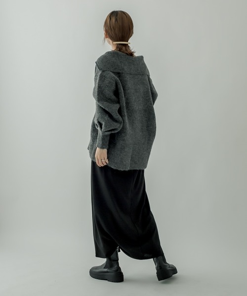 mystic（ミスティック）の「ハーフZIPニット（Tシャツ/カットソー・レディース・チャコールグレー/オフホワイト/ピンク/ライトグレー・FREE）」の18枚目の写真