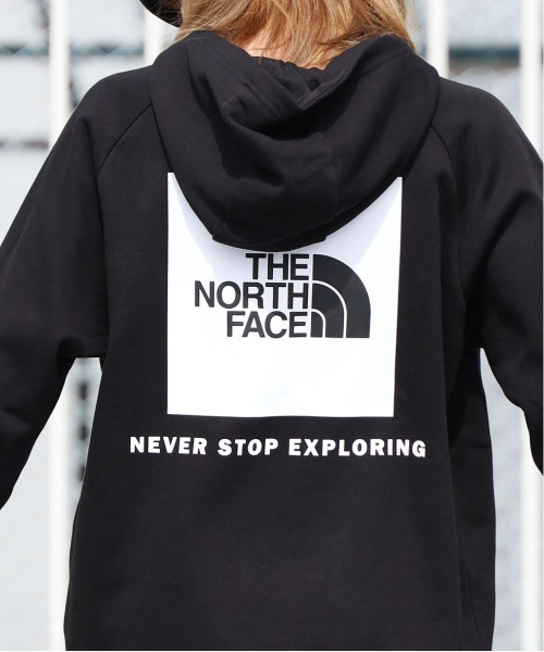 THE NORTH FACE(ザノースフェイス)の「【日本未発売!!】THE NORTH FACE/ザ・ノースフェイス Men's Raglan boxlogo Hoodie ワンポイントロゴ バックグラフィック フーディー(パーカー・メンズ・ブラック/ブラック系その他・S/M/L/XL)」の17枚目の写真