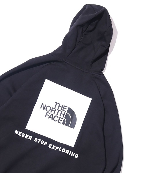 THE NORTH FACE(ザノースフェイス)の「【日本未発売!!】THE NORTH FACE/ザ・ノースフェイス Men's Raglan boxlogo Hoodie ワンポイントロゴ バックグラフィック フーディー(パーカー・メンズ・ブラック/ブラック系その他・S/M/L/XL)」の22枚目の写真