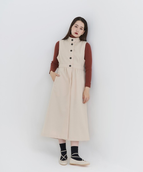 TINA：JOJUN（ティーナジョジュン）の「3WAY ロングコート TINA：JOJUN（トレンチコート・レディース・アイボリー/グレイッシュベージュ・M）」の6枚目の写真