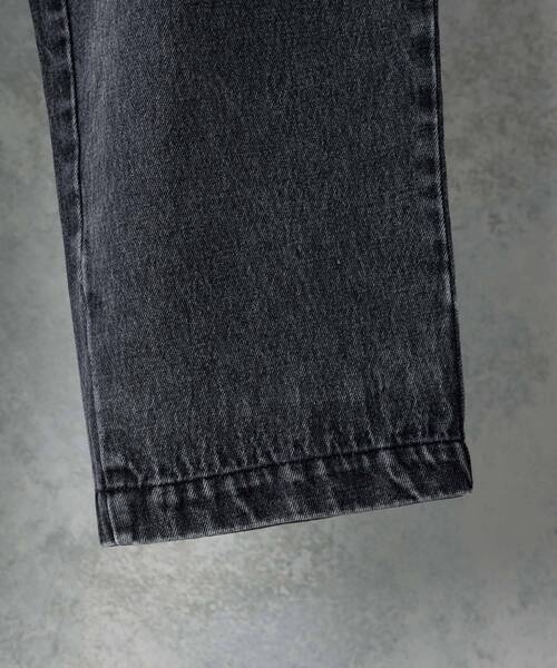 TIMELY WARNING(タイムリーワーニング)の「Timely Warning / ケミカルウォッシュ 2タックデニムパンツ(その他パンツ・メンズ・ブラック/ブルー・MEDIUM/LARGE)」の8枚目の写真
