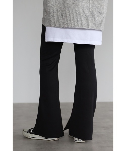 Bonjour Sagan（ボンジュールサガン）の「サイドスリット裏起毛レギンスパンツ（その他パンツ・レディース・ブラック/ベージュ・FREE）」の17枚目の写真