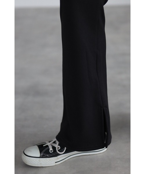 Bonjour Sagan（ボンジュールサガン）の「サイドスリット裏起毛レギンスパンツ（その他パンツ・レディース・ブラック/ベージュ・FREE）」の15枚目の写真