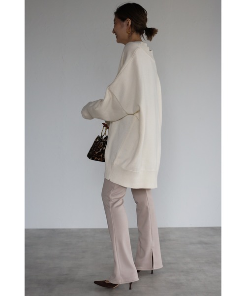 Bonjour Sagan（ボンジュールサガン）の「サイドスリット裏起毛レギンスパンツ（その他パンツ・レディース・ブラック/ベージュ・FREE）」の19枚目の写真