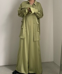 Ameri（アメリ）の「UND LADY ARMY JACKET SET ROMPERS（つなぎ/オールインワン・グリーン系）」