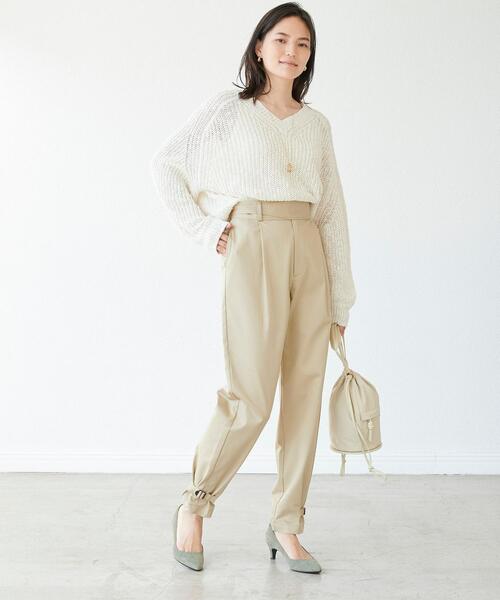 green label relaxing（グリーンレーベルリラクシング）の「パラシュート グルカ パンツ（その他パンツ・レディース・ベージュ/ライム・38/36）」の3枚目の写真