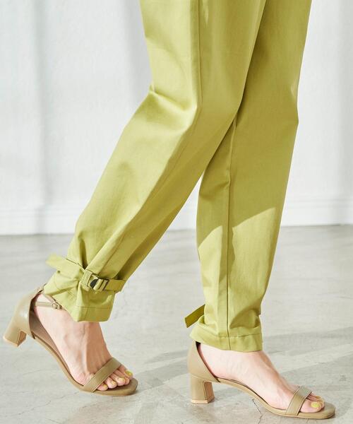 green label relaxing（グリーンレーベルリラクシング）の「パラシュート グルカ パンツ（その他パンツ・レディース・ベージュ/ライム・38/36）」の10枚目の写真