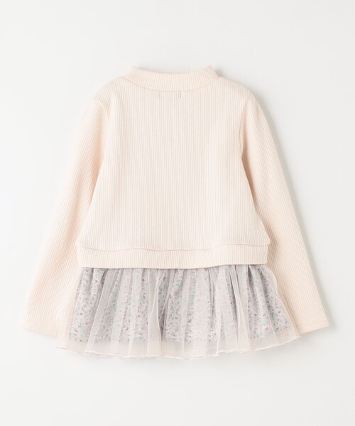 ANY（エニィ）の「花柄ペプラムプルオーバー（スウェット・キッズ・アイボリー系/ネイビー系/ライラック系・100/110/120/130）」の16枚目の写真