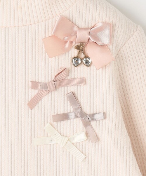 ANY（エニィ）の「花柄ペプラムプルオーバー（スウェット・キッズ・アイボリー系/ネイビー系/ライラック系・100/110/120/130）」の11枚目の写真