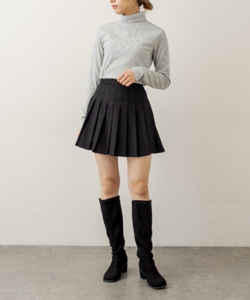 OLIVE des OLIVE(オリーブデオリーブ)の「プリーツミニスカート(スカート・レディース・ブラウン/ブラック/ベージュ/ライトブラウン・FREE)」の15枚目の写真