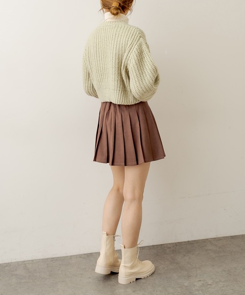 OLIVE des OLIVE(オリーブデオリーブ)の「プリーツミニスカート(スカート・レディース・ブラウン/ブラック/ベージュ/ライトブラウン・FREE)」の11枚目の写真