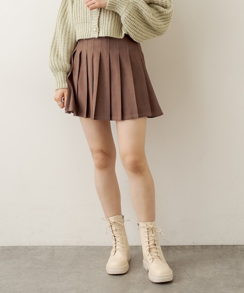 OLIVE des OLIVE(オリーブデオリーブ)の「プリーツミニスカート(スカート・レディース・ブラウン/ブラック/ベージュ/ライトブラウン・FREE)」の22枚目の写真