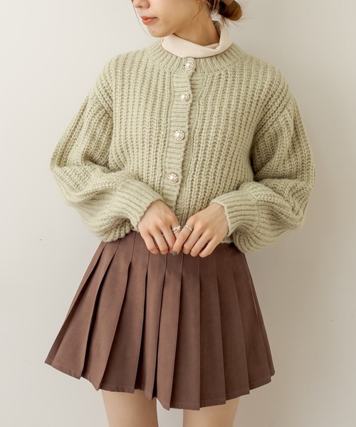 OLIVE des OLIVE(オリーブデオリーブ)の「プリーツミニスカート(スカート・レディース・ブラウン/ブラック/ベージュ/ライトブラウン・FREE)」の6枚目の写真