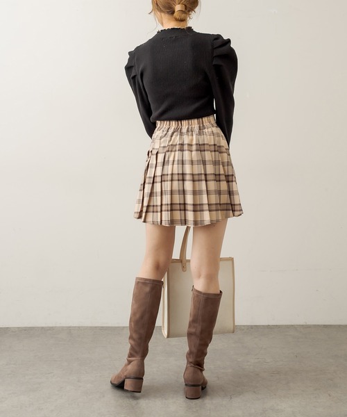 OLIVE des OLIVE(オリーブデオリーブ)の「プリーツミニスカート(スカート・レディース・ブラウン/ブラック/ベージュ/ライトブラウン・FREE)」の12枚目の写真