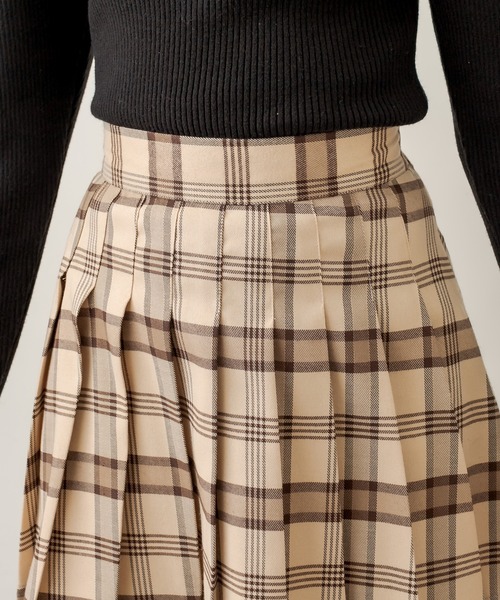 OLIVE des OLIVE(オリーブデオリーブ)の「プリーツミニスカート(スカート・レディース・ブラウン/ブラック/ベージュ/ライトブラウン・FREE)」の9枚目の写真