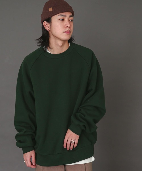 SENSE OF PLACE by URBAN RESEARCH（センスオブプレイスバイアーバンリサーチ）の「ウラキモウスフレスウェットシャツ（スウェット・メンズ・ライトブルー/グリーン/ライトグレー/ブラック・MEDIUM/LARGE/X-LARGE）」の4枚目の写真