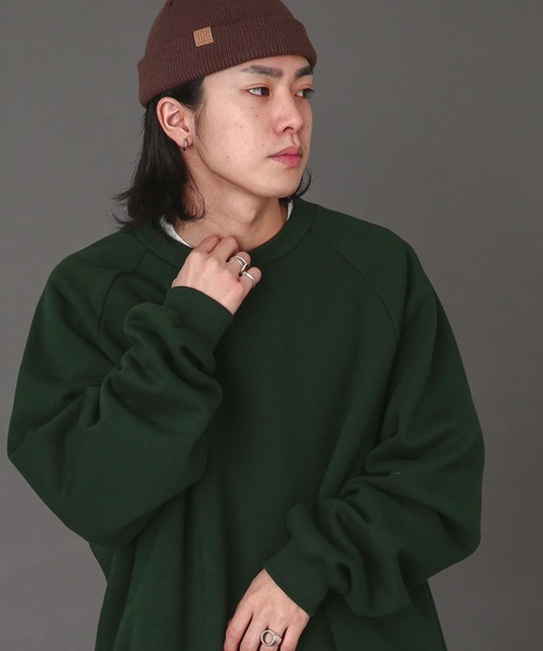 SENSE OF PLACE by URBAN RESEARCH（センスオブプレイスバイアーバンリサーチ）の「ウラキモウスフレスウェットシャツ（スウェット・メンズ・ライトブルー/グリーン/ライトグレー/ブラック・MEDIUM/LARGE/X-LARGE）」の5枚目の写真