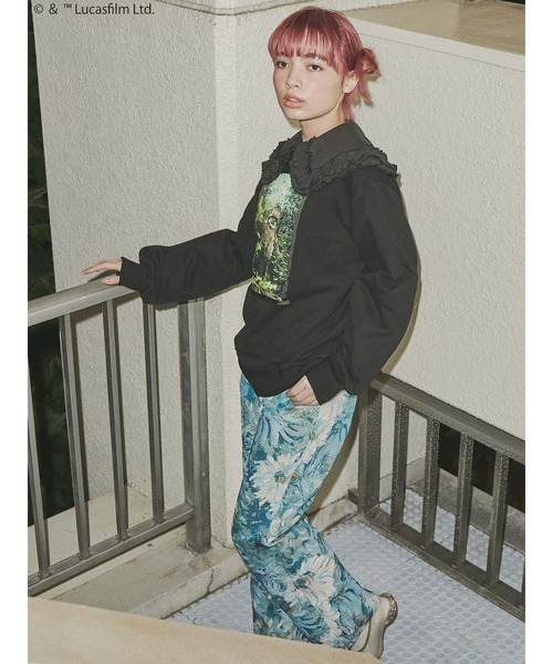 merry jenny（メリージェニー）の「【STAR WARS】Ewok / スウェットプルオーバー（Tシャツ/カットソー・レディース・ブラック/オフホワイト・FREE）」の19枚目の写真