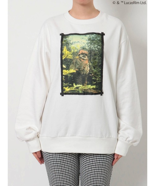 merry jenny（メリージェニー）の「【STAR WARS】Ewok / スウェットプルオーバー（Tシャツ/カットソー・レディース・ブラック/オフホワイト・FREE）」の21枚目の写真