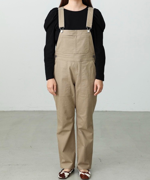 MILKFED.（ミルクフェド）の「OVERALL（つなぎ/オールインワン・レディース・ブラック/ベージュ/ブラウン/オリーブ・S/M/XS）」の8枚目の写真