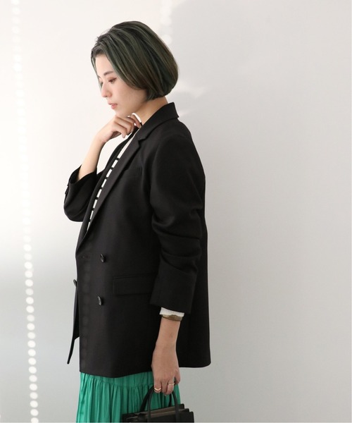 Simplicite（サンプリシテ）の「ダブルテーラードジャケット◆（テーラードジャケット・レディース・ブラック/ベージュ/ネイビー・FREE）」の6枚目の写真