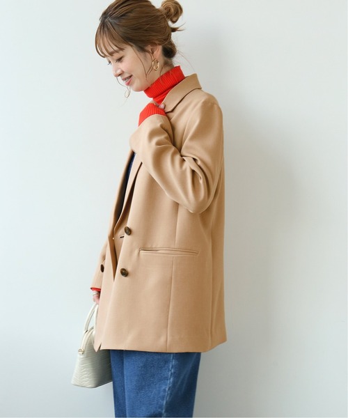 Simplicite（サンプリシテ）の「ダブルテーラードジャケット◆（テーラードジャケット・レディース・ブラック/ベージュ/ネイビー・FREE）」の11枚目の写真