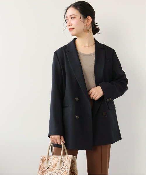 Simplicite（サンプリシテ）の「ダブルテーラードジャケット◆（テーラードジャケット・レディース・ブラック/ベージュ/ネイビー・FREE）」の15枚目の写真