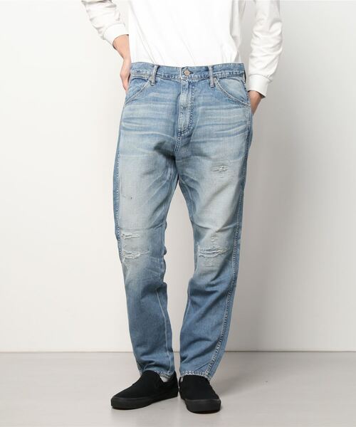 HYSTERIC GLAMOUR（ヒステリックグラマー）の「KOP加工 テーパードデニムパンツ（デニムパンツ・メンズ・ブラック/インディゴブルー・32inch/30inch/28inch/34inch/31inch/29inch）」の4枚目の写真