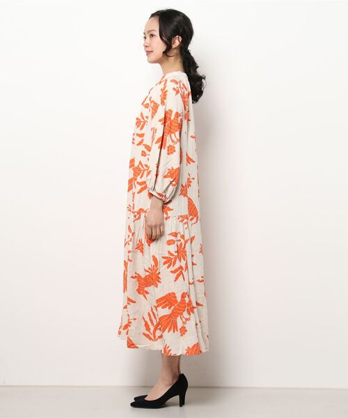 チチカカ（チチカカ）の「オトミプリントワンピース（ワンピース・レディース・ブラック/アイボリー・FREE）」の18枚目の写真