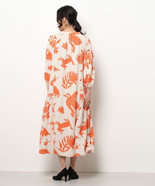 チチカカ（チチカカ）の「オトミプリントワンピース（ワンピース・レディース・ブラック/アイボリー・FREE）」の19枚目の写真