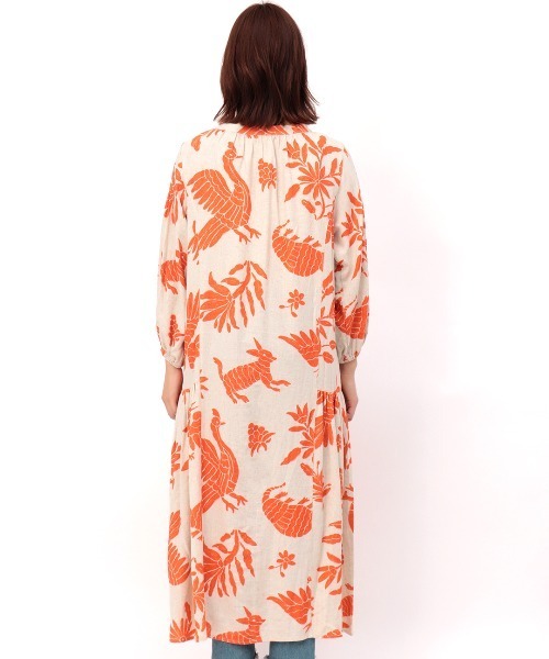 チチカカ（チチカカ）の「オトミプリントワンピース（ワンピース・レディース・ブラック/アイボリー・FREE）」の9枚目の写真