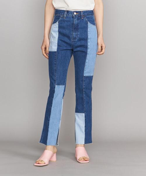 Wrangler（ラングラー）の「【別注】＜Wrangler＞リメイクデザイン フレアデニムパンツ ∴（デニムパンツ・レディース・ネイビー・S/M）」の5枚目の写真