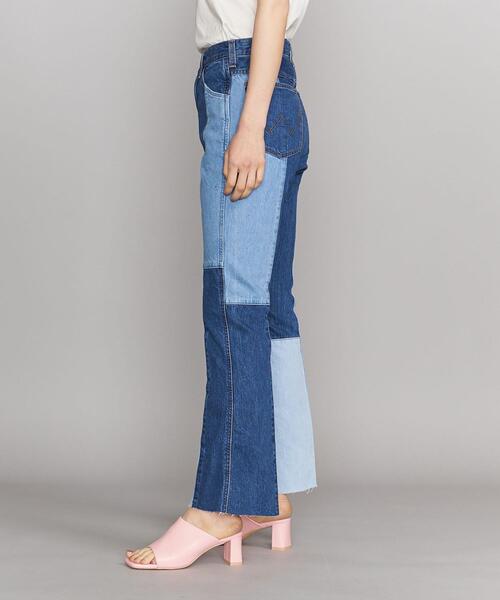 Wrangler（ラングラー）の「【別注】＜Wrangler＞リメイクデザイン フレアデニムパンツ ∴（デニムパンツ・レディース・ネイビー・S/M）」の6枚目の写真