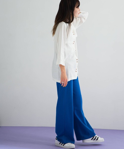 bohmal（ボマール）の「リネンベストレイヤードシャツ（シャツ/ブラウス・レディース・ホワイト/マスタード/テラコッタ・FREE）」の14枚目の写真