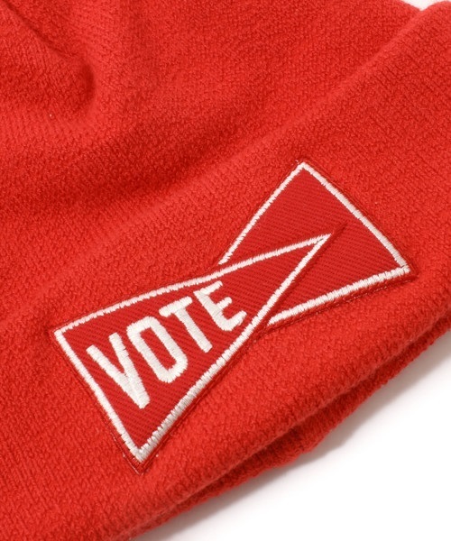 VOTE MAKE NEW CLOTHES（ボートメイクニュークローズ）の「ニットキャップ（ニットキャップ/ビーニー・メンズ・レッド・-）」の4枚目の写真