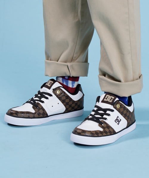 DC（ディーシー）の「DC/ディーシー KS PURE ELASTIC SE SN/キッズ ピュアエラスティック エスイー エスエヌ ゴム紐 DK221011（スニーカー・キッズ・ホワイト系その他/ベージュ系その他・20.0cm/19.0cm/18.0cm/21.0cm/17.0cm）」の2枚目の写真