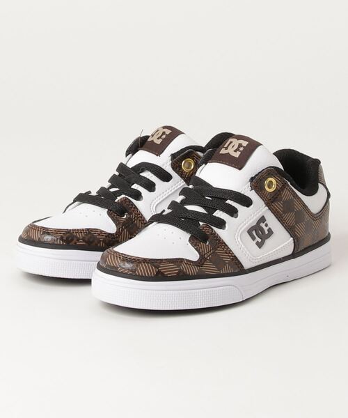 DC（ディーシー）の「DC/ディーシー KS PURE ELASTIC SE SN/キッズ ピュアエラスティック エスイー エスエヌ ゴム紐 DK221011（スニーカー・キッズ・ホワイト系その他/ベージュ系その他・20.0cm/19.0cm/18.0cm/21.0cm/17.0cm）」の4枚目の写真