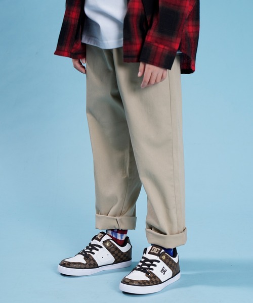 DC（ディーシー）の「DC/ディーシー KS PURE ELASTIC SE SN/キッズ ピュアエラスティック エスイー エスエヌ ゴム紐 DK221011（スニーカー・キッズ・ホワイト系その他/ベージュ系その他・20.0cm/19.0cm/18.0cm/21.0cm/17.0cm）」の3枚目の写真