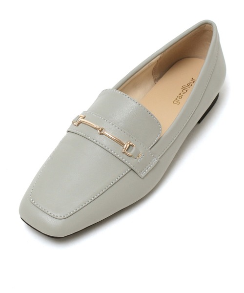 grandfleur（グランドフルール）の「ビット付きスクエアトゥローファーパンプス（ローファー・レディース・ブラック/ライトブルー/アイボリー・23.5cm/23.0cm/24.0cm/22.5cm/24.5cm）」の12枚目の写真