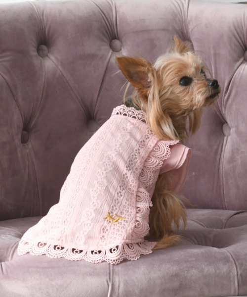 ROPE' PICNIC(ロペピクニック)の「ROPE PICNIC/レースワンピース(ペットウェア・レディース・パープル/グリーン/ピンク・M/2L/XS/2M/L/2XS/S)」の2枚目の写真