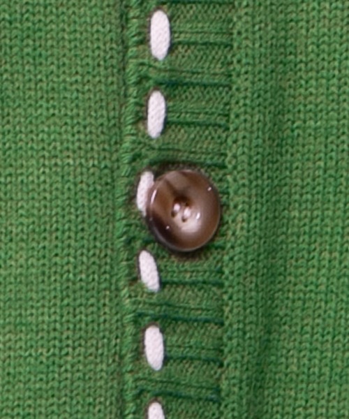 PairPair（ペアペア）の「ハンドステッチ風カーディガン(ユニセックス)（カーディガン/ボレロ・レディース・ブラック/グリーン/マスタード・MEDIUM/LARGE）」の7枚目の写真