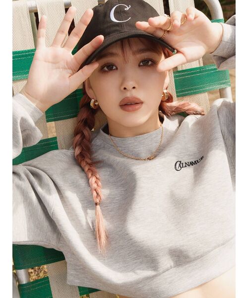 CALNAMUR（カルナムール）の「ダンボールショートスウェット（Tシャツ/カットソー・レディース・ブラウン/グレー/ブルー・FREE）」の22枚目の写真