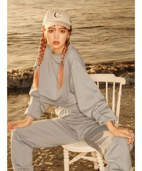 CALNAMUR（カルナムール）の「ダンボールショートスウェット（Tシャツ/カットソー・レディース・ブラウン/グレー/ブルー・FREE）」の8枚目の写真