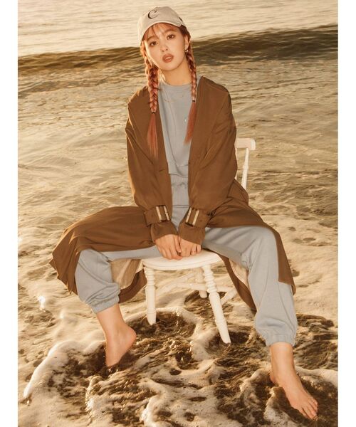 CALNAMUR（カルナムール）の「ダンボールショートスウェット（Tシャツ/カットソー・レディース・ブラウン/グレー/ブルー・FREE）」の5枚目の写真