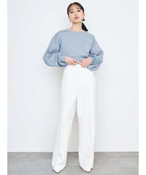 CALNAMUR（カルナムール）の「ダンボールショートスウェット（Tシャツ/カットソー・レディース・ブラウン/グレー/ブルー・FREE）」の17枚目の写真