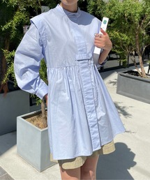 StyleSea | ブロードバンドカラーチュニックシャツ(シャツ/ブラウス)