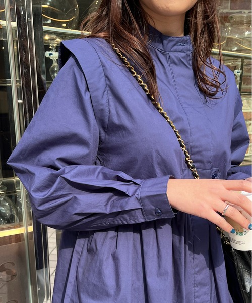 StyleSea（スタイルシー）の「ブロードバンドカラーチュニックシャツ（シャツ/ブラウス・レディース・ホワイト/ライトブルー/ブラック/ネイビー/オレンジ・MEDIUM）」の19枚目の写真