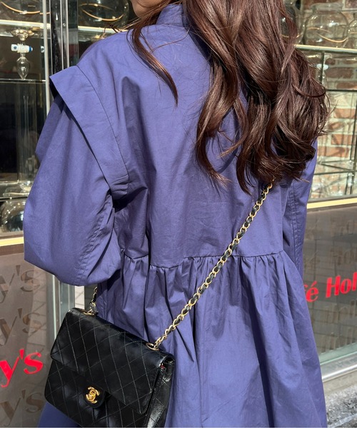 StyleSea（スタイルシー）の「ブロードバンドカラーチュニックシャツ（シャツ/ブラウス・レディース・ホワイト/ライトブルー/ブラック/ネイビー/オレンジ・MEDIUM）」の22枚目の写真