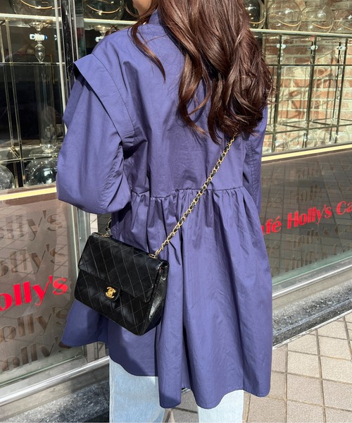 StyleSea（スタイルシー）の「ブロードバンドカラーチュニックシャツ（シャツ/ブラウス・レディース・ホワイト/ライトブルー/ブラック/ネイビー/オレンジ・MEDIUM）」の21枚目の写真